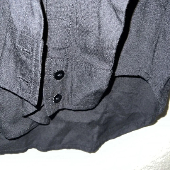 NWT Zara Black Embroidered Button Up Blouse - Picture 9 of 10